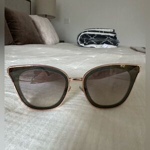 Jimmy Choo Stylish Rose Gold Sunglasses with White Arms